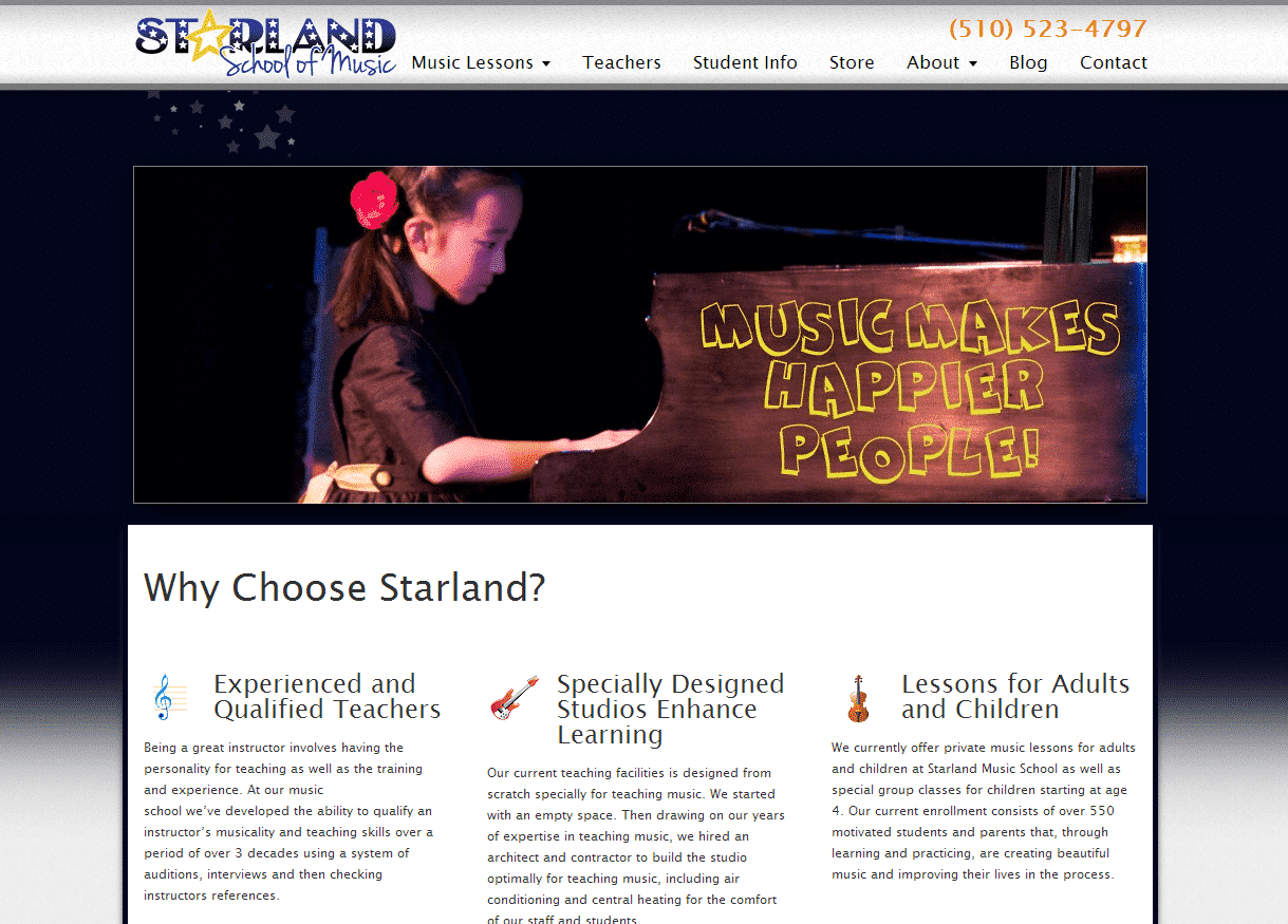 music school website2