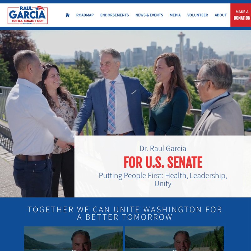 Garcia For Wa Campaign Website Garcia for wa campaign website designed and launched in ten days