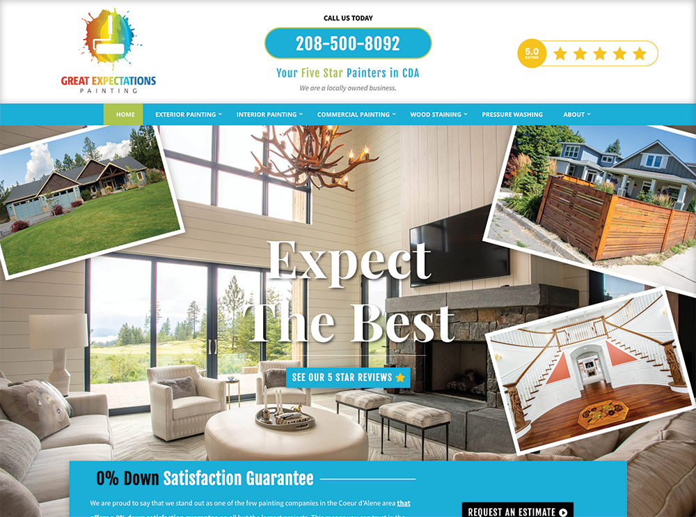 Political web design image for garcia for governor, wa state.