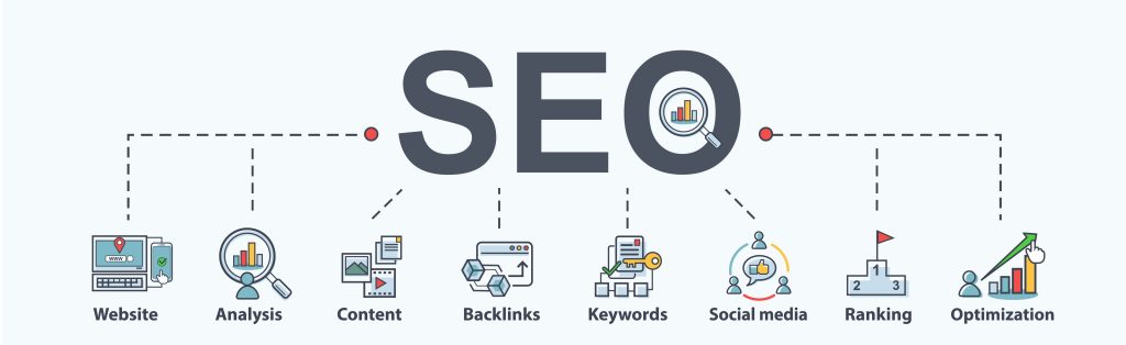 What Are Organic Seo Services? - Organic Seo Services Graphic Seo search engine optimization banner web icon for business and marketing, traffic, ranking, optimization, link and keyword.